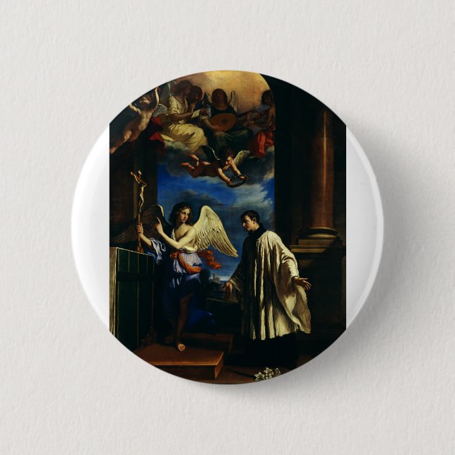 Der Wohnort von Saint Aloysius Luigi Gonzaga Button (Vorderseite)