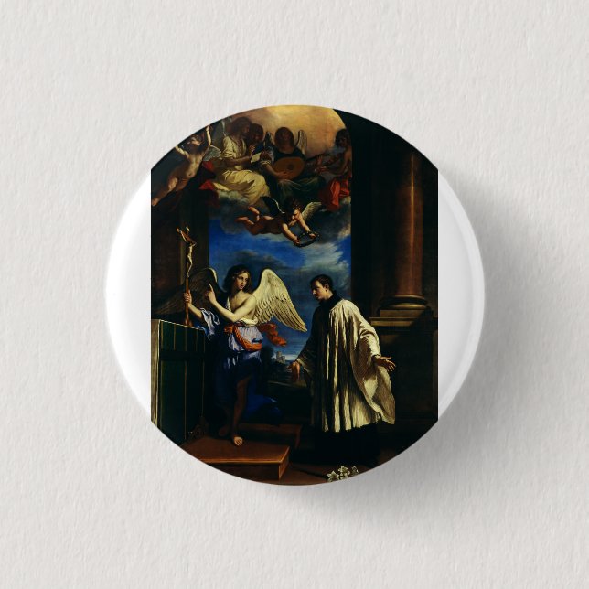 Der Wohnort von Saint Aloysius Luigi Gonzaga Button (Vorderseite)