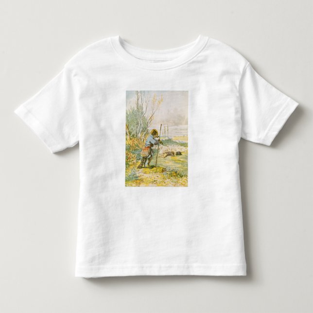 Der Wolf als Schäfer Kleinkind T-shirt (Vorderseite)