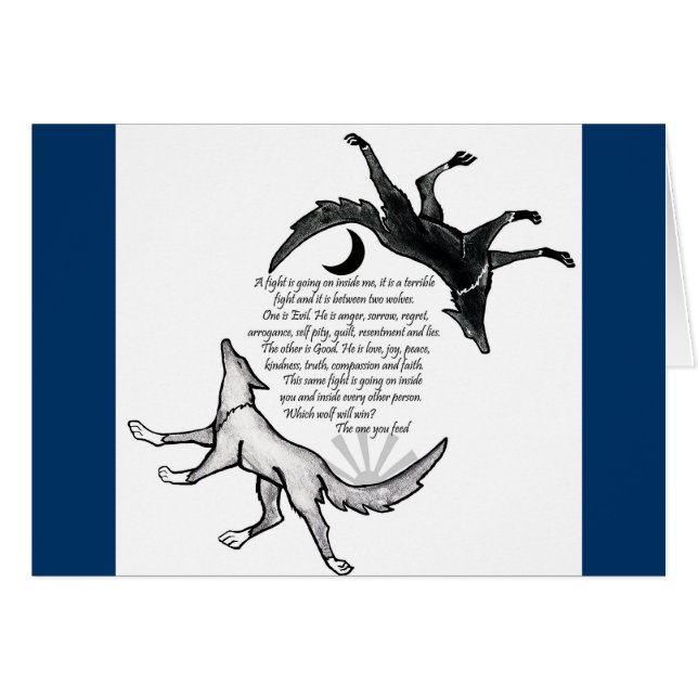 Der Wolf, der Füttre (Vorderseite (Horizontal))