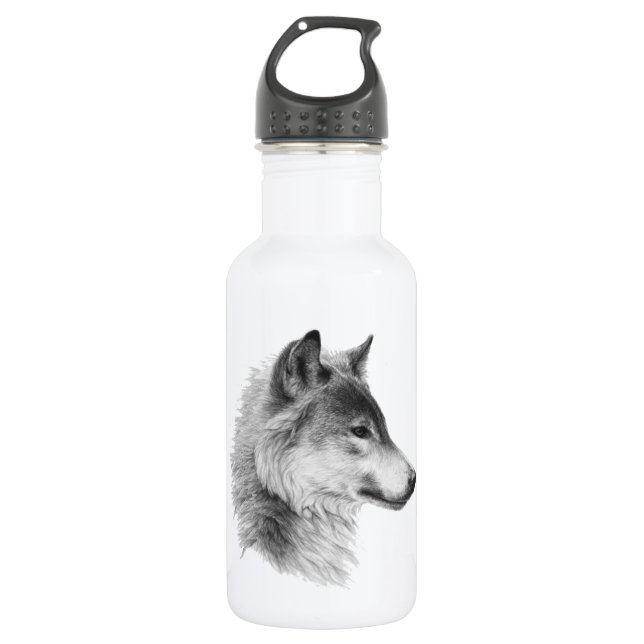 DER WOLF-FÜHRER TRINKFLASCHE (Vorderseite)