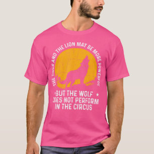 Der Wolf kann im Zirkus Wildlife L T-Shirt