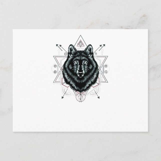 Der Wolf Postkarte (Vorderseite)