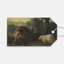Der Wolf und das Lamm (von Jean-Baptiste Oudry) Geschenkanhänger