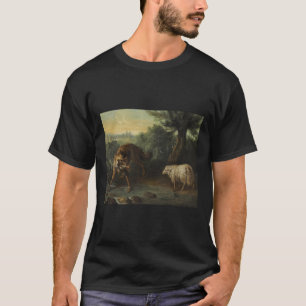 Der Wolf und das Lamm (von Jean-Baptiste Oudry) T-Shirt