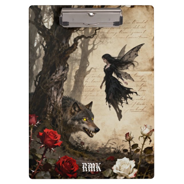 Der Wolf und die Fee Klemmbrett (Vorderseite)