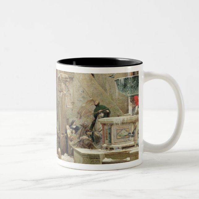 Der Wolf von Gubbio, 1877 Zweifarbige Tasse (Rechts)