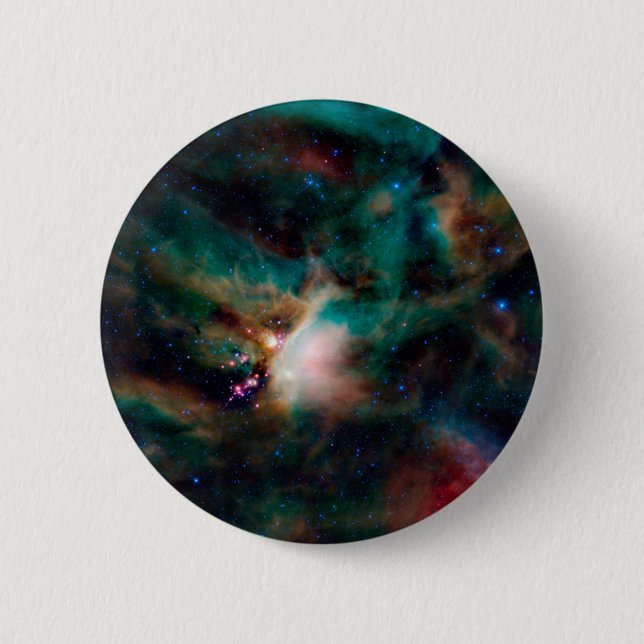 Der Wolkenkomplex Rho Ophiuchi. Button (Vorderseite)