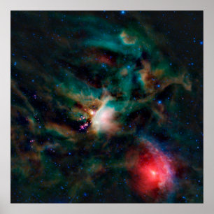 Der Wolkenkomplex Rho Ophiuchi. Poster