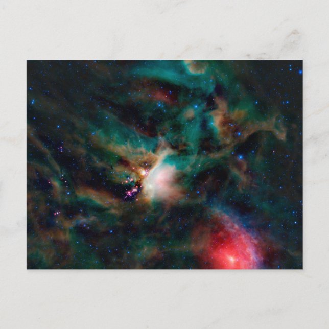 Der Wolkenkomplex Rho Ophiuchi. Postkarte (Vorderseite)