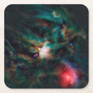 Der Wolkenkomplex Rho Ophiuchi. Rechteckiger Pappuntersetzer
