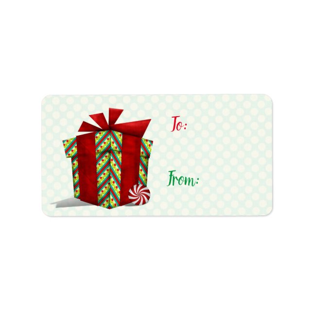 Der Workshop Weihnachten Whimsey Adressaufkleber (Vorne)
