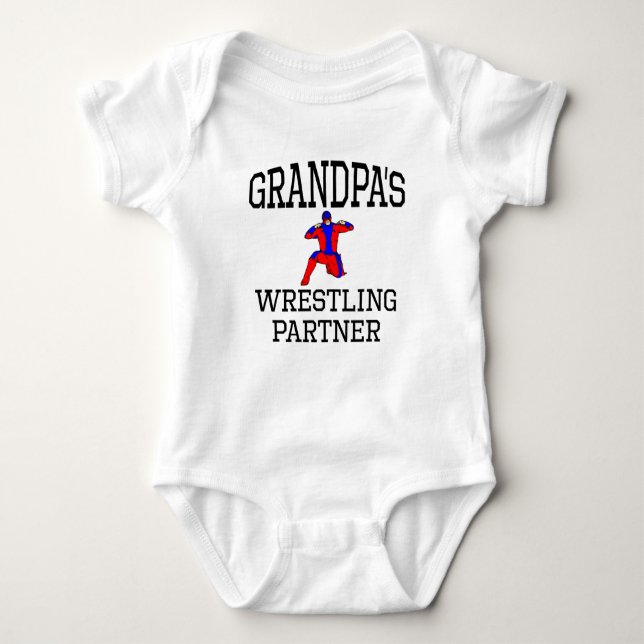 Der Wrestling-Partner des Großvaters Baby Strampler (Vorderseite)