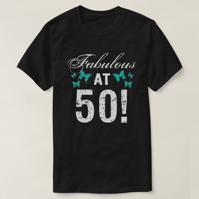 Der wunderbare 50. Geburtstag für sie T-Shirt (Design vorne)