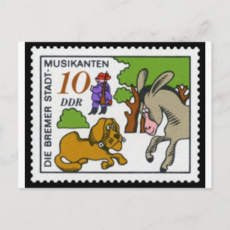Der wunderbare Bremer Musiker 10 DDR 1971 Postkarte