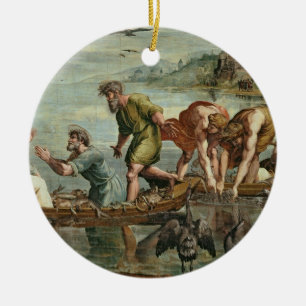 Der wunderbare Entwurf der Fische (Cartoon für Keramik Ornament