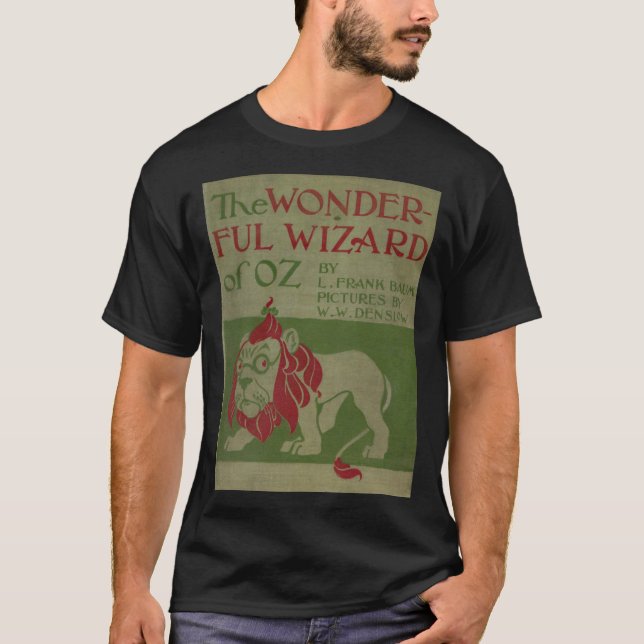 Der wunderbare Zauberer der Oz Buchdecke T-Shirt (Vorderseite)