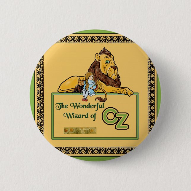Der wunderbare Zauberer von Oz Button (Vorderseite)
