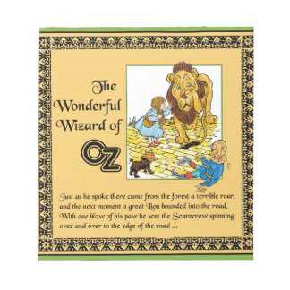 Der wunderbare Zauberer von Oz Notizblock