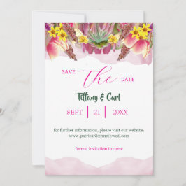 Der wunderschöne botanische Blumengarten Rettete-t Einladung