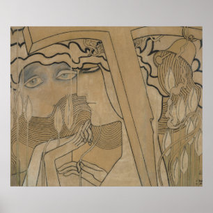 Der Wunsch und die Zufriedenheit, 1893 Poster