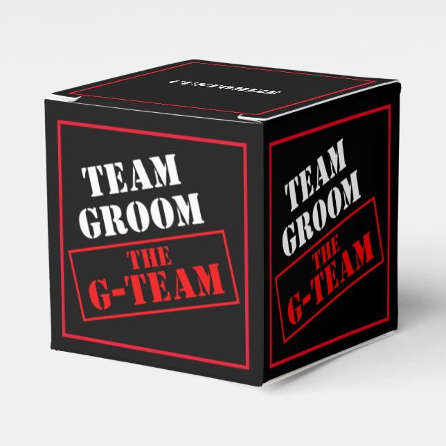 Der Würfel für das G-Team Geschenkschachtel (Vorderseite)