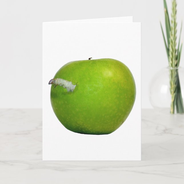 Der Wurm im Apfel Karte (Vorderseite)
