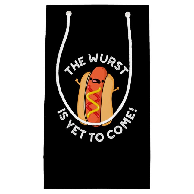 Der Wurst kommt noch immer zu einem lustigen Hot D Kleine Geschenktüte (Vorderseite)