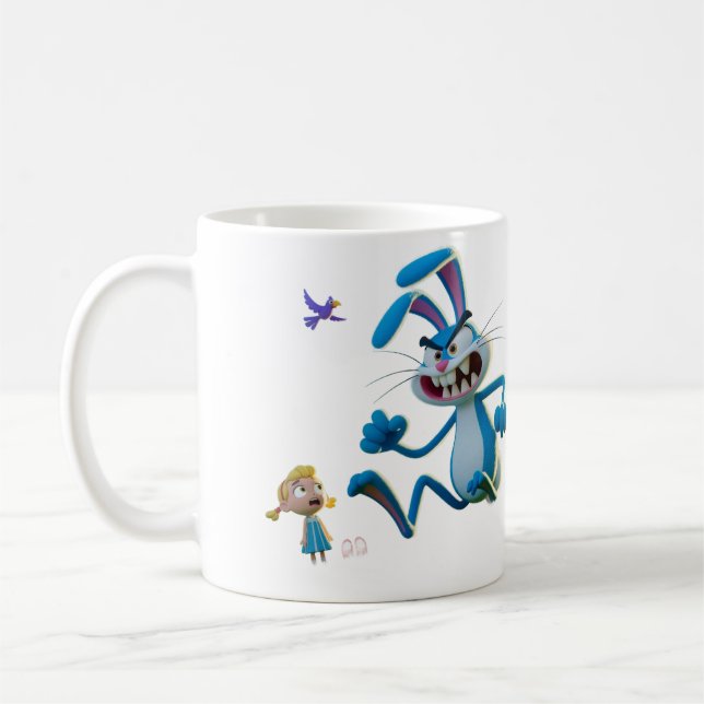 Der wütende Hase  Kaffeetasse (Links)