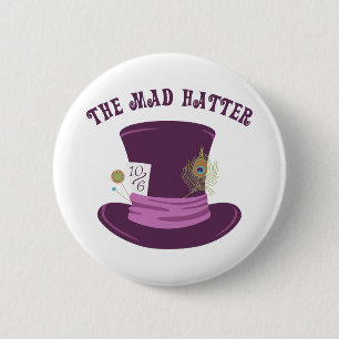 Der wütende Hutmacher Button