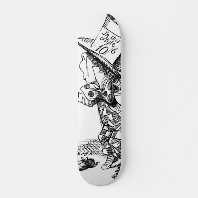 Der wütende Hutmacher Skateboard (Vorne)