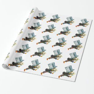 Der wütende Hutmacher von der Alicen im Wunderlan Geschenkpapier
