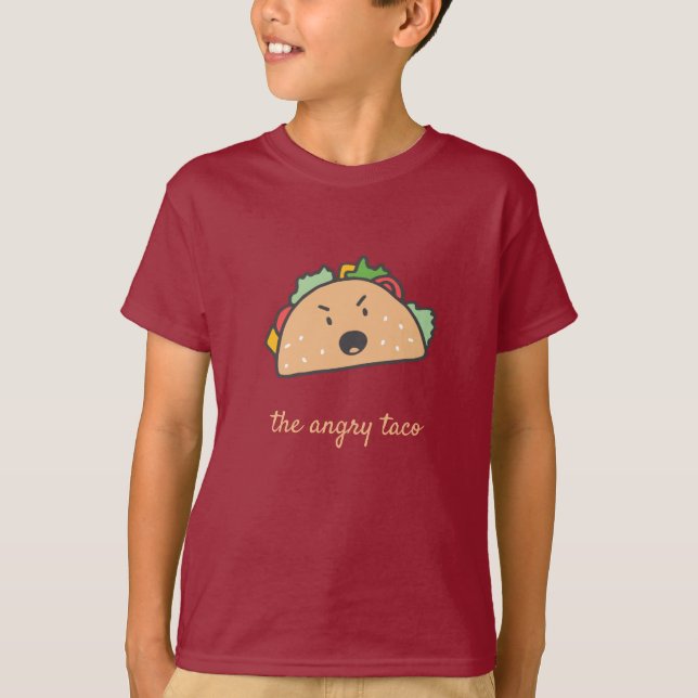 Der wütende Taco-T - Shirt (Vorderseite)