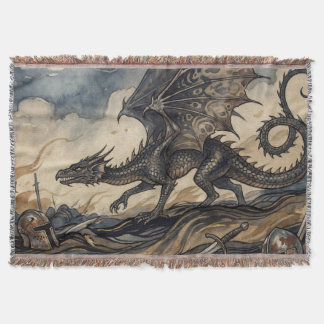 Der Wyvern über gefallenen Rittern Decke