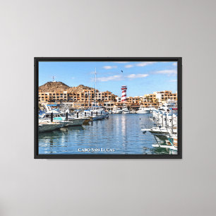 Der Yachthafen in Cabo San Lucas, Baja, Mexiko Leinwanddruck