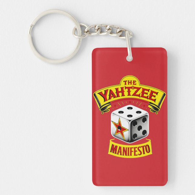 Der Yahtzee-Manifesto-Schlüsselanhänger Schlüsselanhänger (Vorderseite)