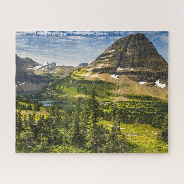 Der Yellow Stone Nationalpark. Jigsaw Puzzle (Horizontal)