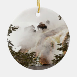 Der Yellowstone Nationalpark ist Phantastisch! Keramik Ornament