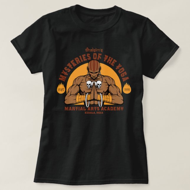 Der Yoga-Meister Dhalsim  T-Shirt (Design vorne)