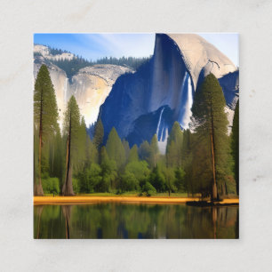Der Yosemite Nationalpark ist ein bekannter Nation Quadratische Visitenkarte