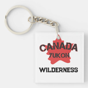 Der Yukon Kanadier einen Spaß Schlüsselanhänger