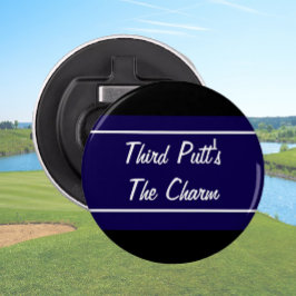 Der Zauber der blauen und schwarzen dritten Putte Flaschenöffner