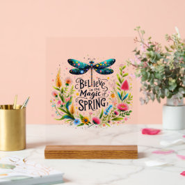 Der Zauber der Blumen des Frühlings Acrylschild