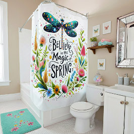 Der Zauber der Blumen des Frühlings Duschvorhang