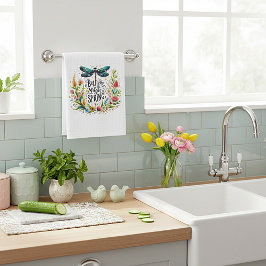 Der Zauber der Blumen des Frühlings Geschirrtuch