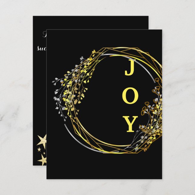 Der Zauber der Ferienzeit Feiertagskarte (Vorne/Hinten)