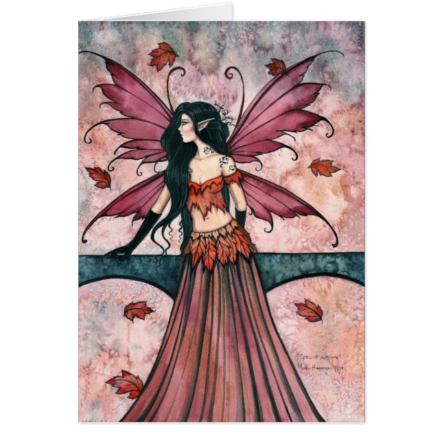 Der Zauber der Herbstmärchenkarte von Molly Harris (Vorne)