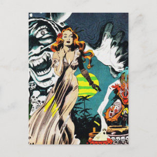 Der Zauber der Hexendoktoren - Vintage-Comic Postkarte