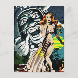 Der Zauber der Hexendoktoren - Vintage-Comic Postkarte