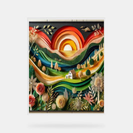 Der Zauber der Kunst an den Wänden Acrylschild